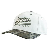 Utah State Aggies Embroidered Camouflage Snapback Cap